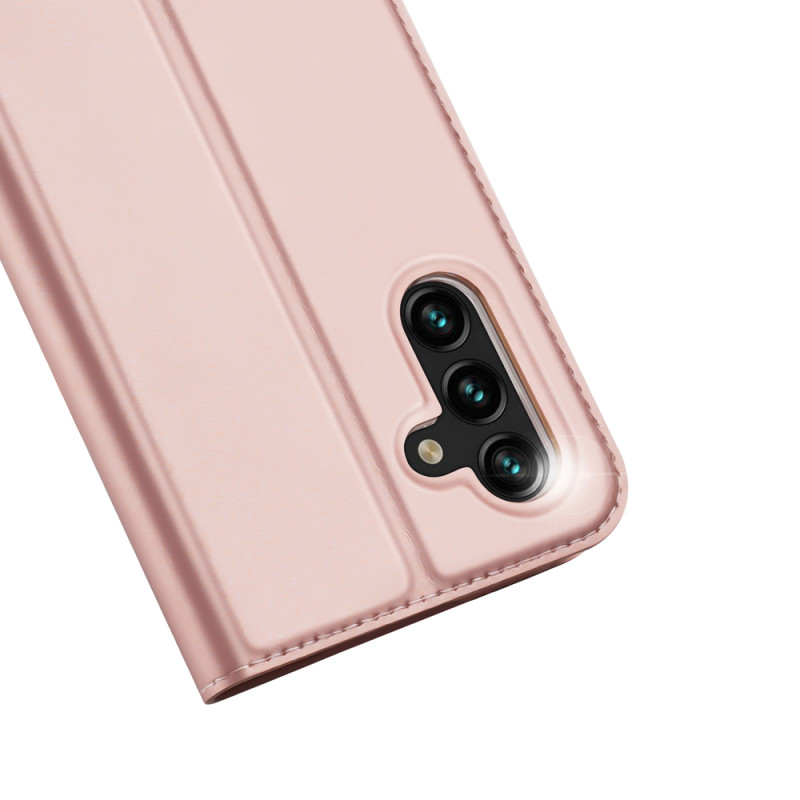 Dux Ducis Skin Pro dėklo dėklo dėklas su atvartu, skirtas Samsung Galaxy A13 5G rožinės spalvos