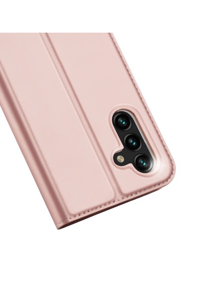 Dux Ducis Skin Pro dėklo dėklo dėklas su atvartu, skirtas Samsung Galaxy A13 5G rožinės spalvos Dux Ducis Skin Pro dėklo dėklo dėklas su atvartu, skirtas Samsung Galaxy A13 5G rožinės spalvos