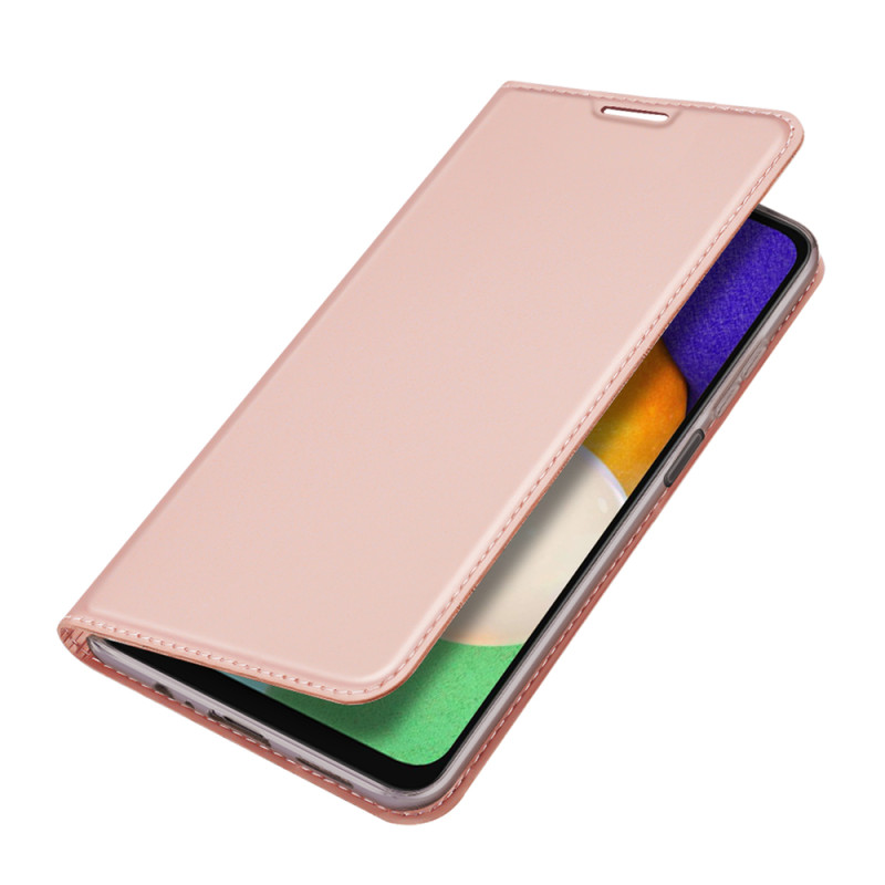 Dux Ducis Skin Pro dėklo dėklo dėklas su atvartu, skirtas Samsung Galaxy A13 5G rožinės spalvos