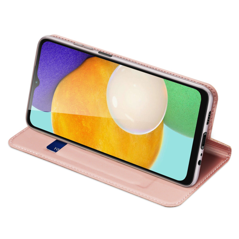 Dux Ducis Skin Pro dėklo dėklo dėklas su atvartu, skirtas Samsung Galaxy A13 5G rožinės spalvos