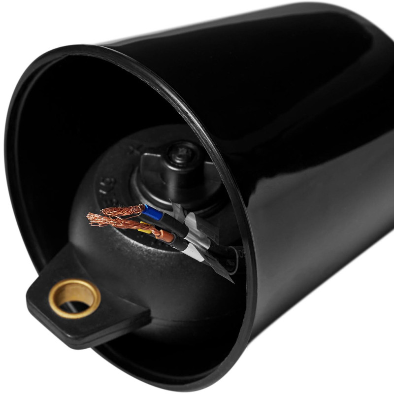 Infraraudonųjų spindulių šildymo lempa indams IR pakabinama juoda diam. 17cm 250W