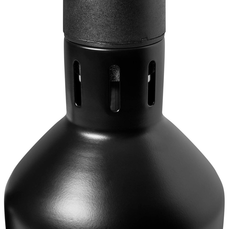 Infraraudonųjų spindulių šildymo lempa indams IR pakabinama juoda diam. 17cm 250W