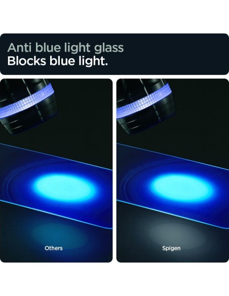 Spigen Glas.tR EZ Fit AntiBlue grūdintas stiklas iPhone 13 / 13 Pro / 14 - 2 vnt. Spigen Glas.tR EZ Fit AntiBlue grūdintas stiklas iPhone 13 / 13 Pro / 14 - 2 vnt.