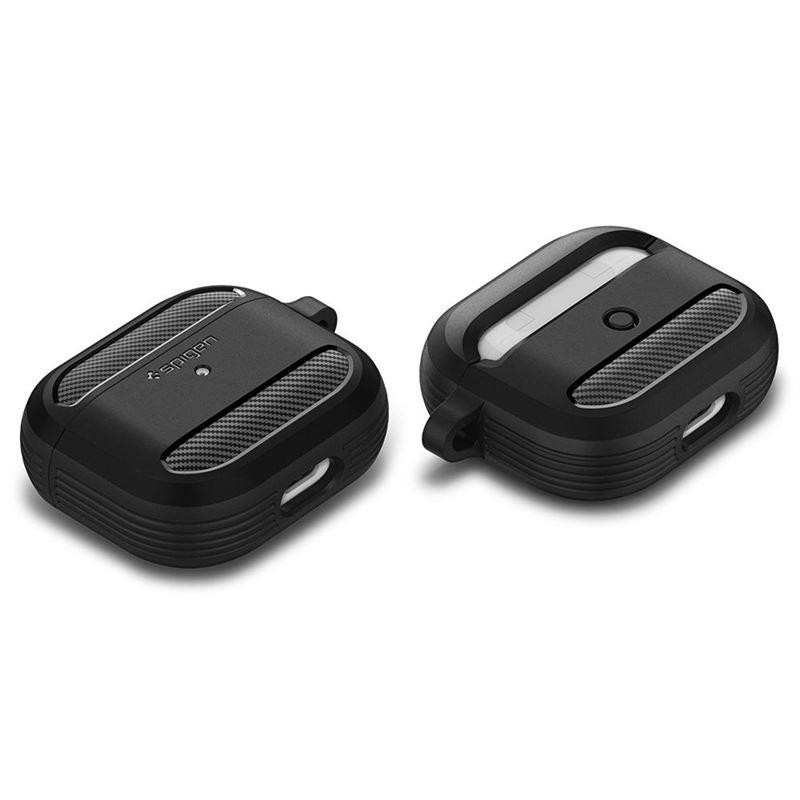Spigen Rugged Armor dėklas, skirtas Apple AirPods 3 – matinė juoda