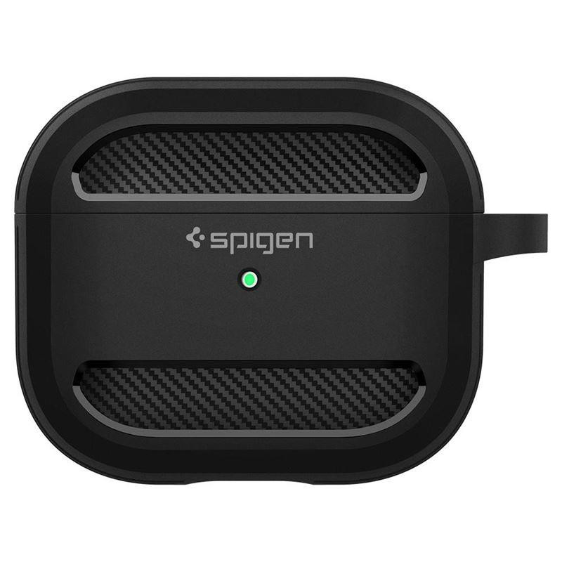 Spigen Rugged Armor dėklas, skirtas Apple AirPods 3 – matinė juoda
