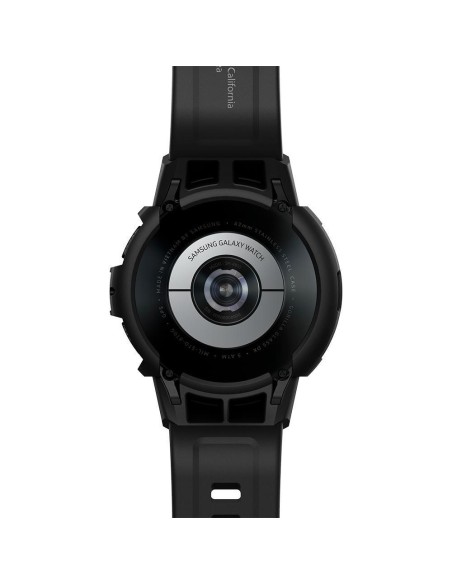 Spigen Rugged Armor Pro dėklas su dirželiu, skirtas Samsung Galaxy Watch 4 Classic 42 mm - pilkas