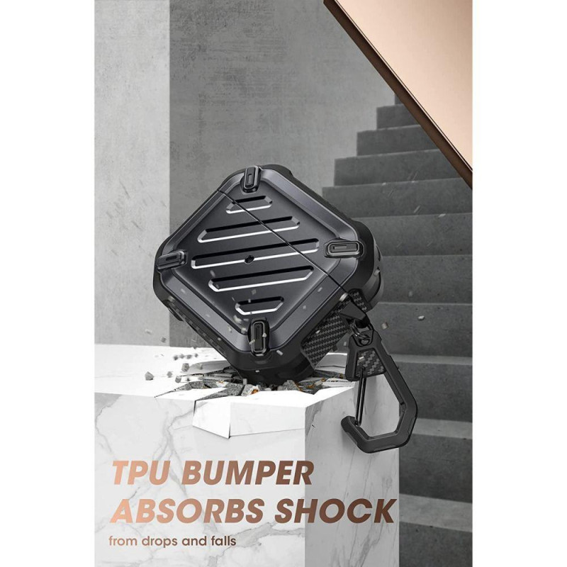 Supcase Unicorn Beetle Pro dėklas Apple AirPods 3 - juodas