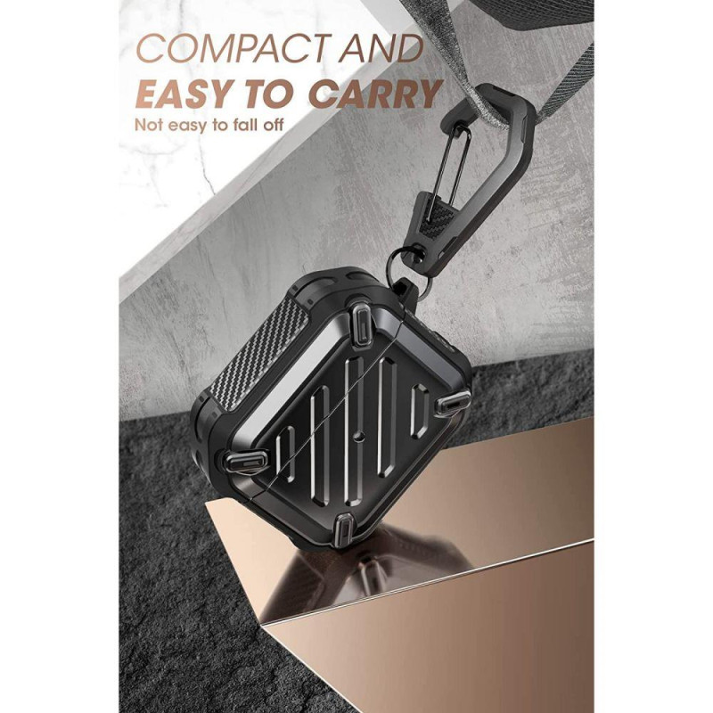 Supcase Unicorn Beetle Pro dėklas Apple AirPods 3 - juodas