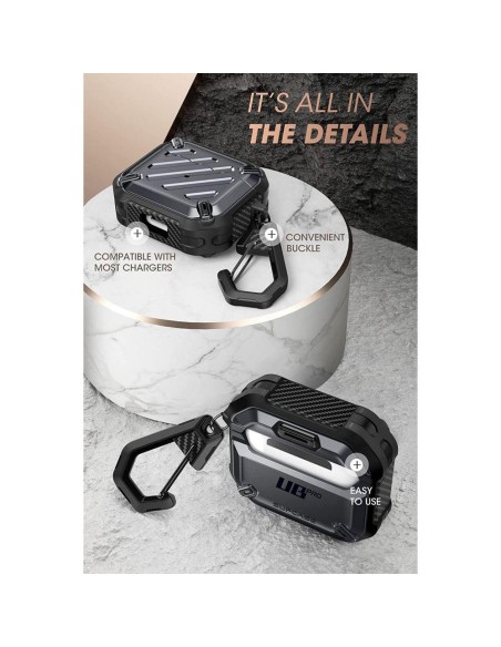 Supcase Unicorn Beetle Pro dėklas Apple AirPods 3 - juodas