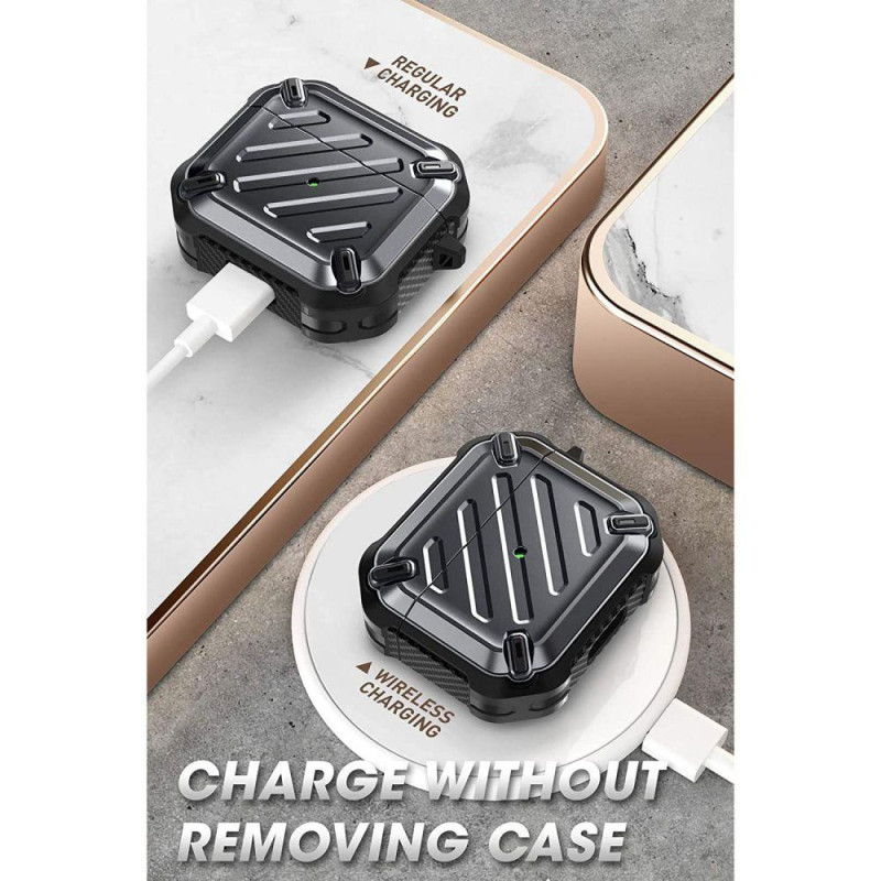 Supcase Unicorn Beetle Pro dėklas Apple AirPods 3 - juodas