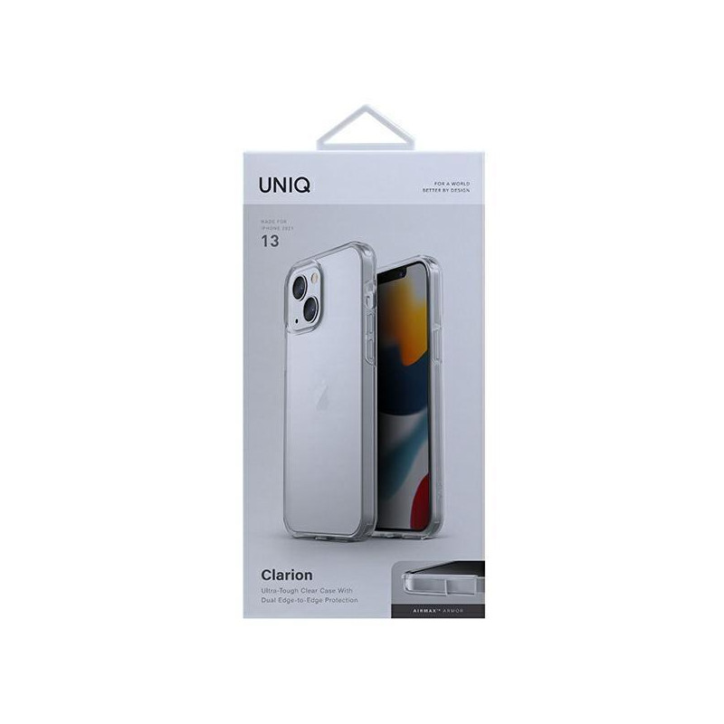 Uniq Clarion dėklas iPhone 13 - skaidrus