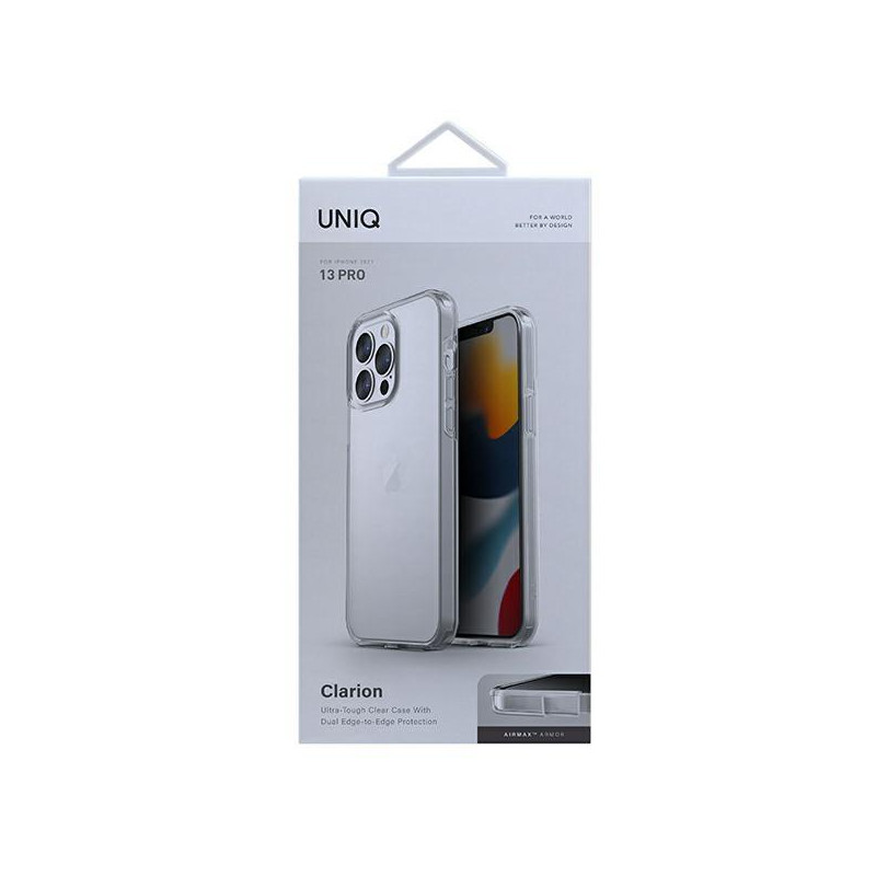 Uniq Clarion dėklas, skirtas iPhone 13 Pro / iPhone 13 - skaidrus