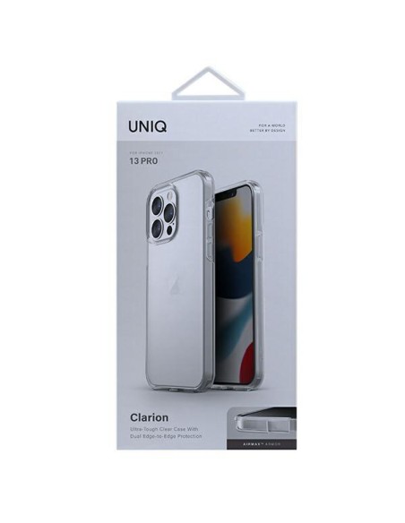 Uniq Clarion dėklas, skirtas iPhone 13 Pro / iPhone 13 - skaidrus Uniq Clarion dėklas, skirtas iPhone 13 Pro / iPhone 13 - skaidrus