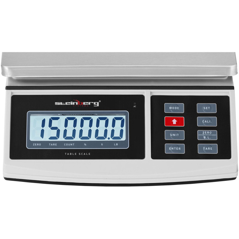 Pašto svarstyklės laiškų siuntiniams LCD 15 kg / 0,5 g