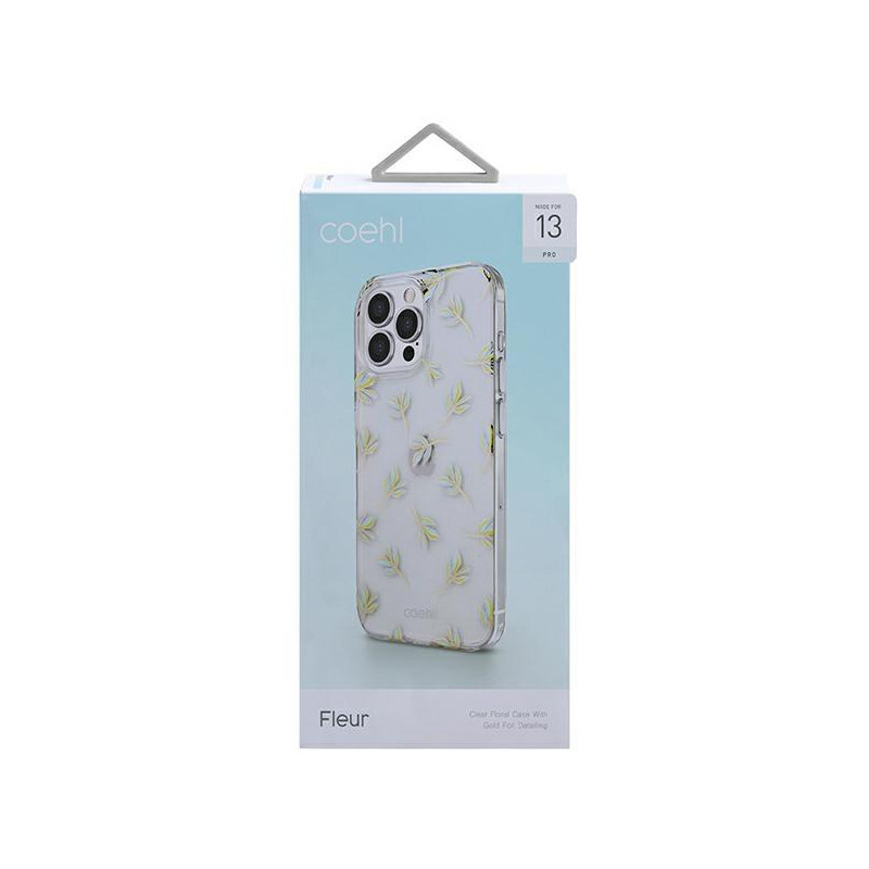 Uniq Coehl Fleur dėklas, skirtas iPhone 13 Pro / iPhone 13 - mėlynas