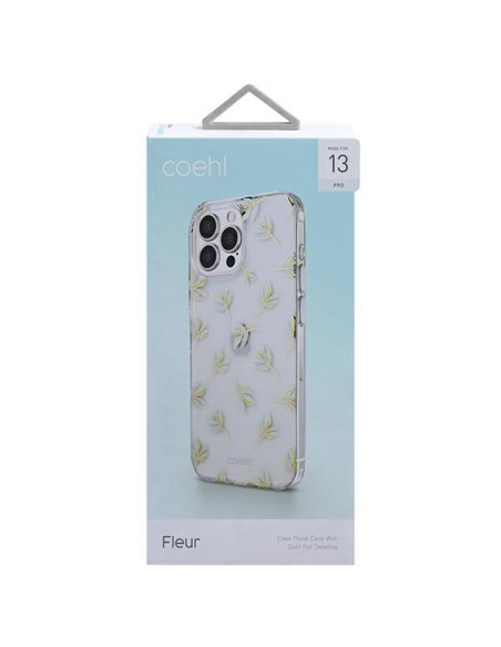 Uniq Coehl Fleur dėklas, skirtas iPhone 13 Pro / iPhone 13 - mėlynas Uniq Coehl Fleur dėklas, skirtas iPhone 13 Pro / iPhone 13 - mėlynas