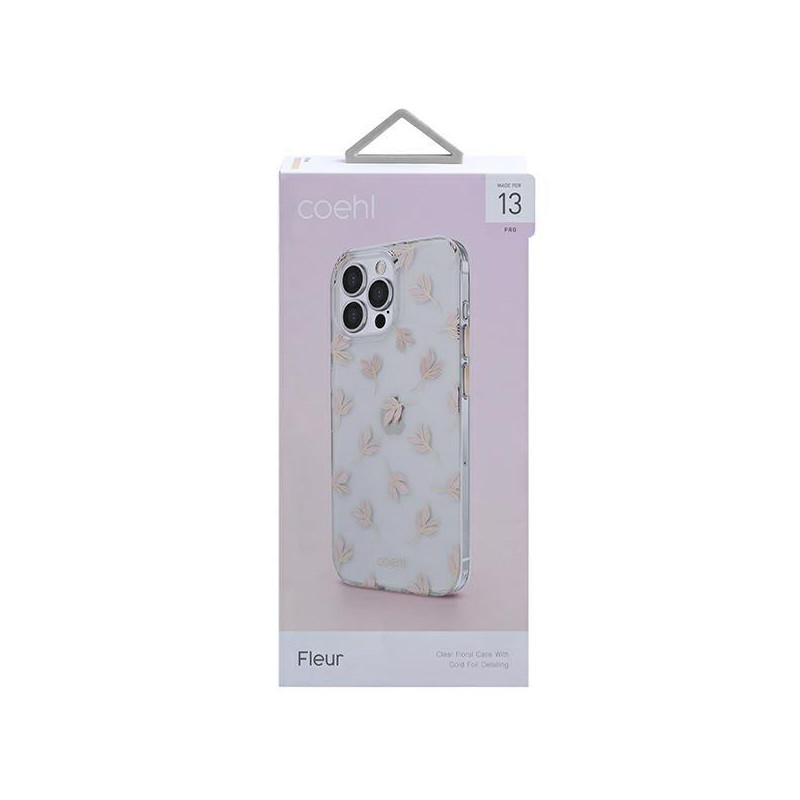 Uniq Coehl Fleur dėklas skirtas iPhone 13 Pro / iPhone 13 - rožinis