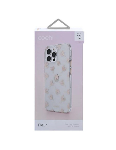 Uniq Coehl Fleur dėklas skirtas iPhone 13 Pro / iPhone 13 - rožinis Uniq Coehl Fleur dėklas skirtas iPhone 13 Pro / iPhone 13 - rožinis