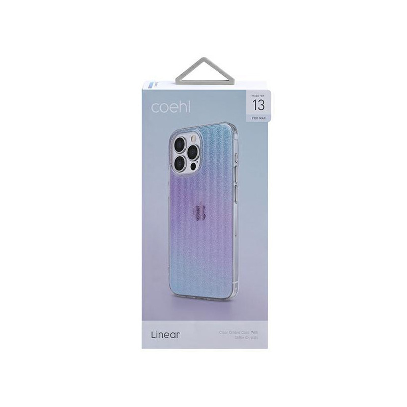Uniq Coehl Linear dėklas, skirtas iPhone 13 Pro Max - rožinė ir mėlyna