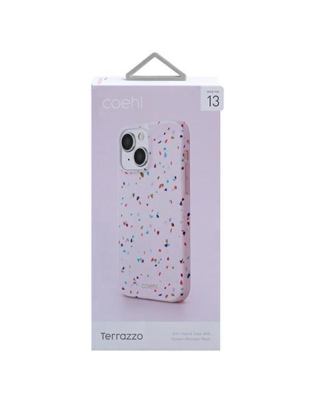 Uniq Coehl Terrazzo dėklas iPhone 13 - rožinis Uniq Coehl Terrazzo dėklas iPhone 13 - rožinis