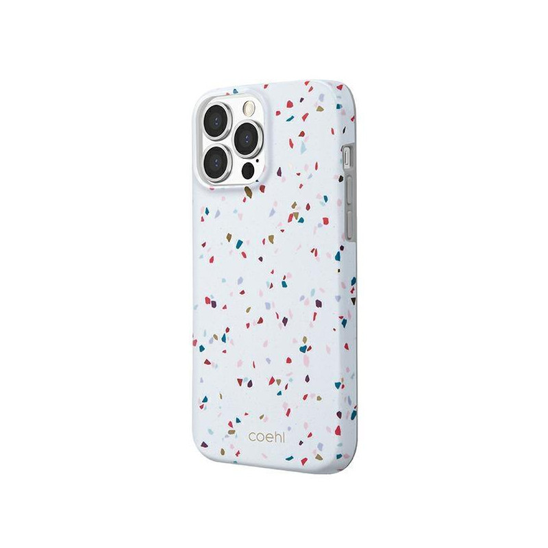 Uniq Coehl Terrazzo dėklas, skirtas iPhone 13 Pro / iPhone 13 - baltas Uniq Coehl Terrazzo dėklas, skirtas iPhone 13 Pro / iPhone 13 - baltas