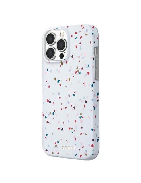 Uniq Coehl Terrazzo dėklas, skirtas iPhone 13 Pro / iPhone 13 - baltas Uniq Coehl Terrazzo dėklas, skirtas iPhone 13 Pro / iPhone 13 - baltas