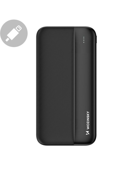Powerbank Li-Po 10000mAh 2xUSB juoda