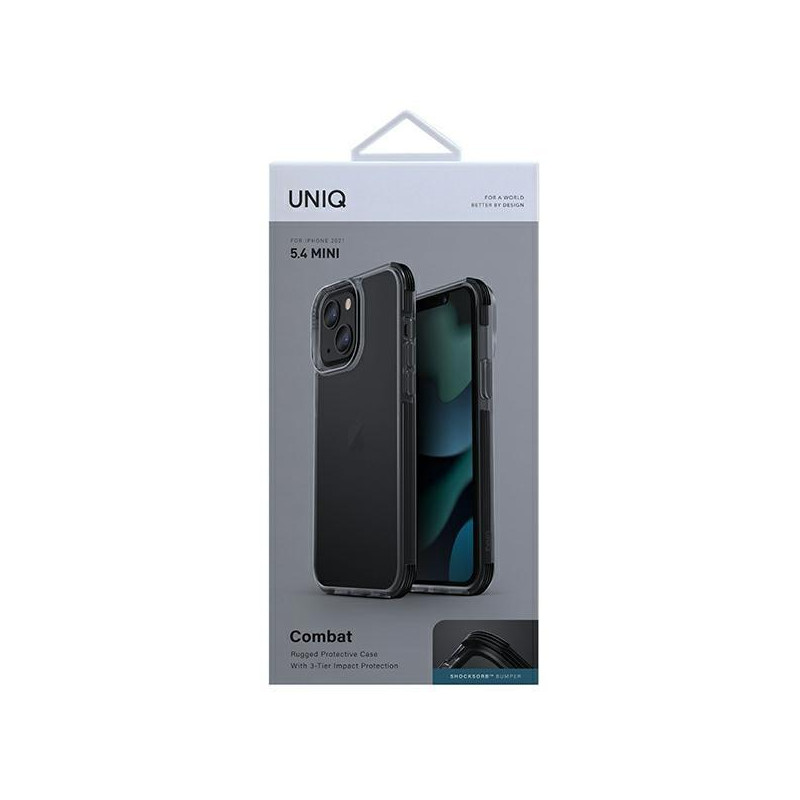 Uniq Combat dėklas iPhone 13 mini - juodas