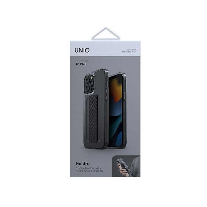 Uniq Heldro dėklas, skirtas iPhone 13 Pro / iPhone 13 - pilkas