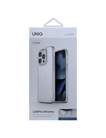 Uniq LifePro Xtreme dėklas, skirtas iPhone 13 Pro / iPhone 13 - skaidrus Uniq LifePro Xtreme dėklas, skirtas iPhone 13 Pro / iPhone 13 - skaidrus