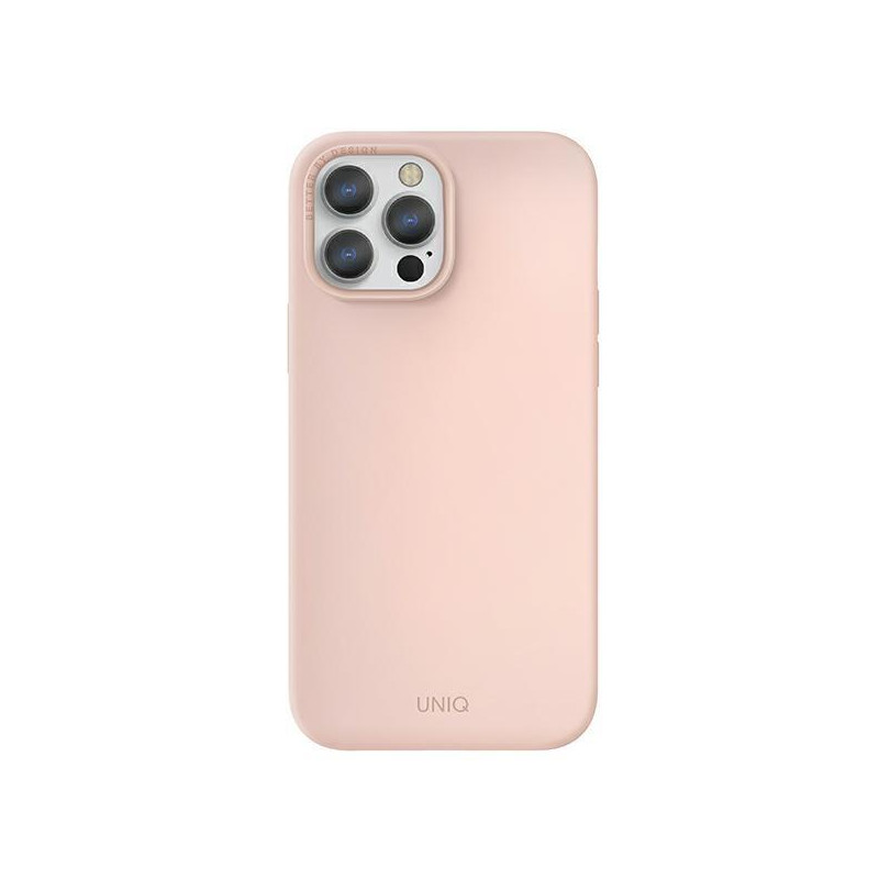 UNIQ Lino Hue MagSafe dėklas, skirtas iPhone 13 Pro / iPhone 13 - rožinis