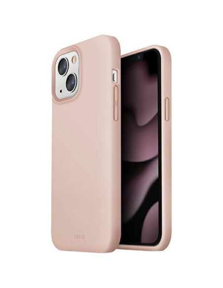Uniq Lino dėklas iPhone 13 - rožinis
