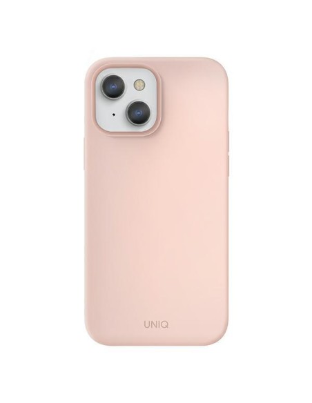 Uniq Lino dėklas iPhone 13 - rožinis
