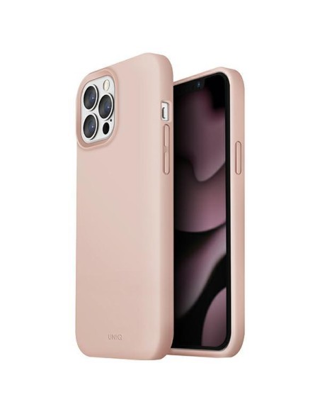 Uniq Lino dėklas skirtas iPhone 13 Pro / iPhone 13 - rožinis Uniq Lino dėklas skirtas iPhone 13 Pro / iPhone 13 - rožinis