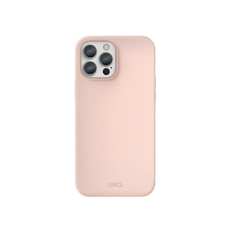 Uniq Lino dėklas skirtas iPhone 13 Pro / iPhone 13 - rožinis