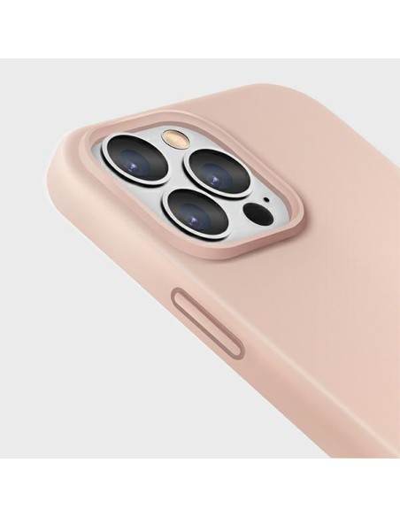 Uniq Lino dėklas skirtas iPhone 13 Pro / iPhone 13 - rožinis Uniq Lino dėklas skirtas iPhone 13 Pro / iPhone 13 - rožinis