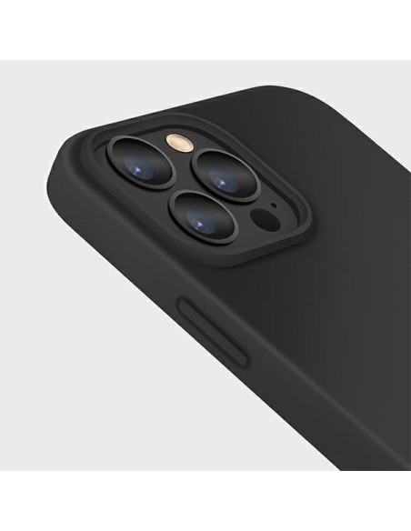 Uniq Lino dėklas, skirtas iPhone 13 Pro Max - juodas Uniq Lino dėklas, skirtas iPhone 13 Pro Max - juodas