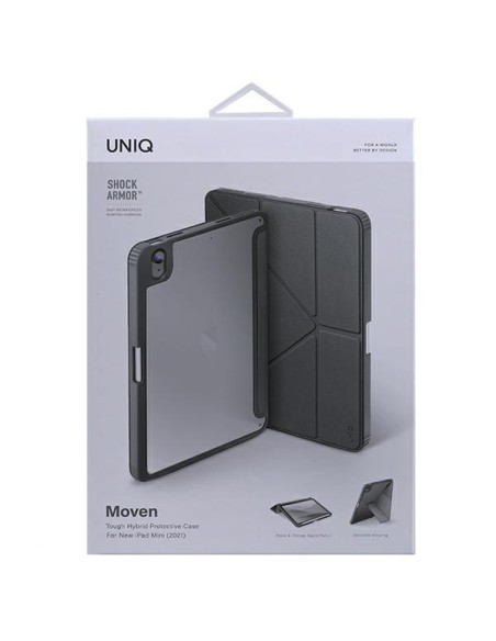UNIQ Moven dėklas iPad mini (2021) - pilkas UNIQ Moven dėklas iPad mini (2021) - pilkas