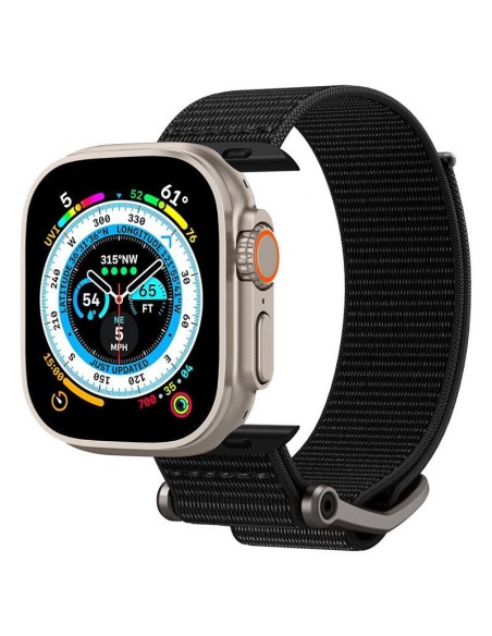 Spigen DuraPro Flex dirželis, skirtas Apple Watch 4/ 5/ 6/ 7/ 8/ 9/ SE/ Ultra (42/ 44/ 45/ 49 mm) – juodas Spigen DuraPro Flex dirželis, skirtas Apple Watch 4/ 5/ 6/ 7/ 8/ 9/ SE/ Ultra (42/ 44/ 45/ 49 mm) – juodas