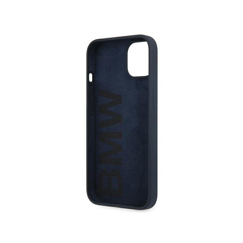 BMW Silicone Signature dėklas iPhone 13 mini - tamsiai mėlynas