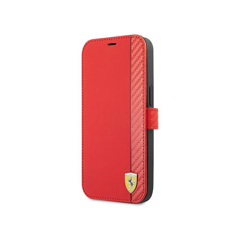 Ferrari On Track Carbon Stripe dėklas skirtas iPhone 13 Pro / iPhone 13 - raudonas Ferrari On Track Carbon Stripe dėklas skirtas iPhone 13 Pro / iPhone 13 - raudonas