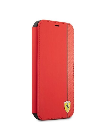 Ferrari On Track Carbon Stripe dėklas skirtas iPhone 13 Pro / iPhone 13 - raudonas Ferrari On Track Carbon Stripe dėklas skirtas iPhone 13 Pro / iPhone 13 - raudonas
