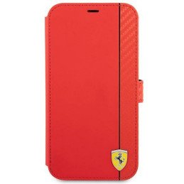 Ferrari On Track Carbon Stripe dėklas iPhone 13 mini - raudonas