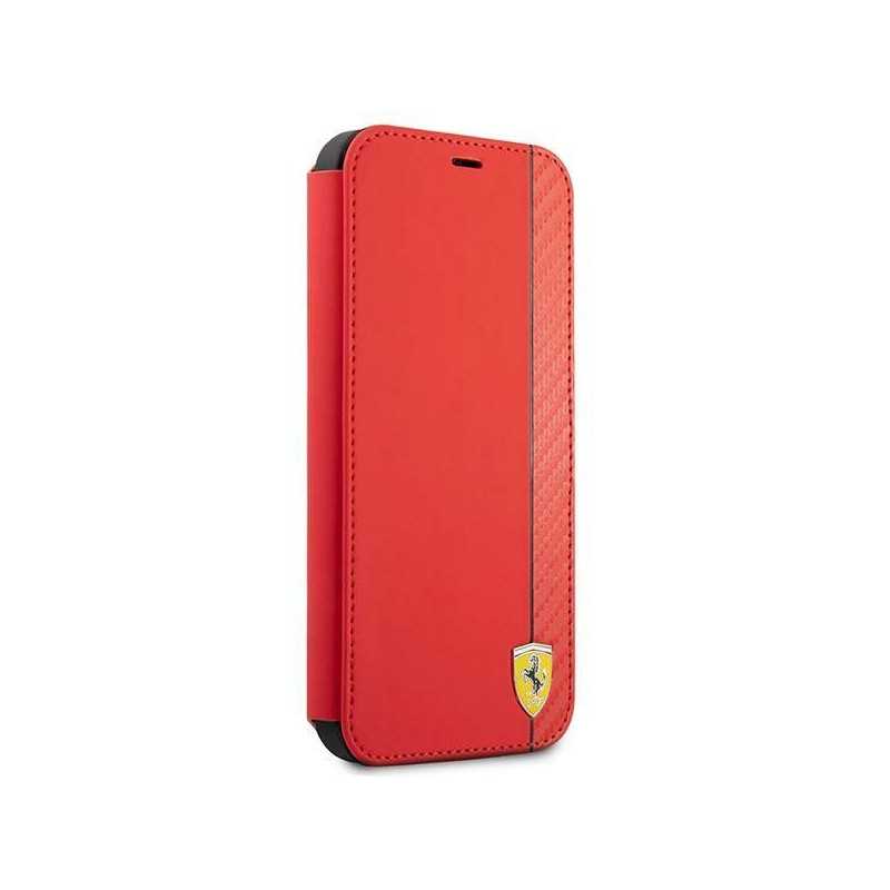 Ferrari On Track Carbon Stripe dėklas iPhone 13 mini - raudonas