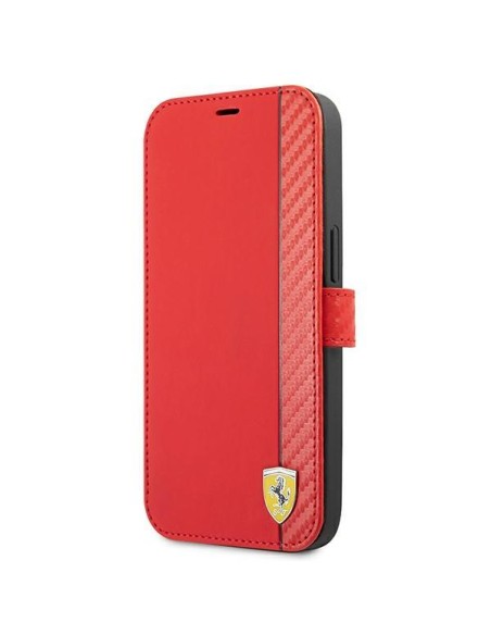 Ferrari On Track Carbon Stripe dėklas, skirtas iPhone 13 Pro Max - raudonas