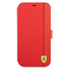 Ferrari On Track Carbon Stripe dėklas, skirtas iPhone 13 Pro Max - raudonas