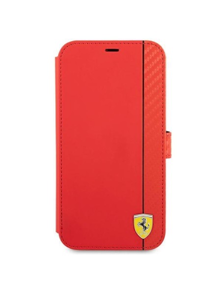 Ferrari On Track Carbon Stripe dėklas, skirtas iPhone 13 Pro Max - raudonas