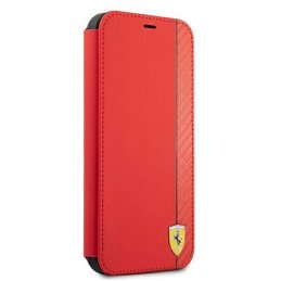 Ferrari On Track Carbon Stripe dėklas, skirtas iPhone 13 Pro Max - raudonas