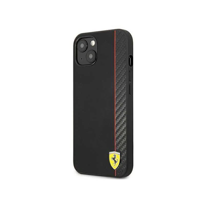 Ferrari On Track Carbon Stripe dėklas iPhone 13 mini - juodas