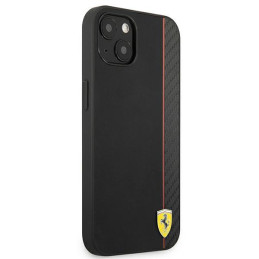 Ferrari On Track Carbon Stripe dėklas iPhone 13 mini - juodas